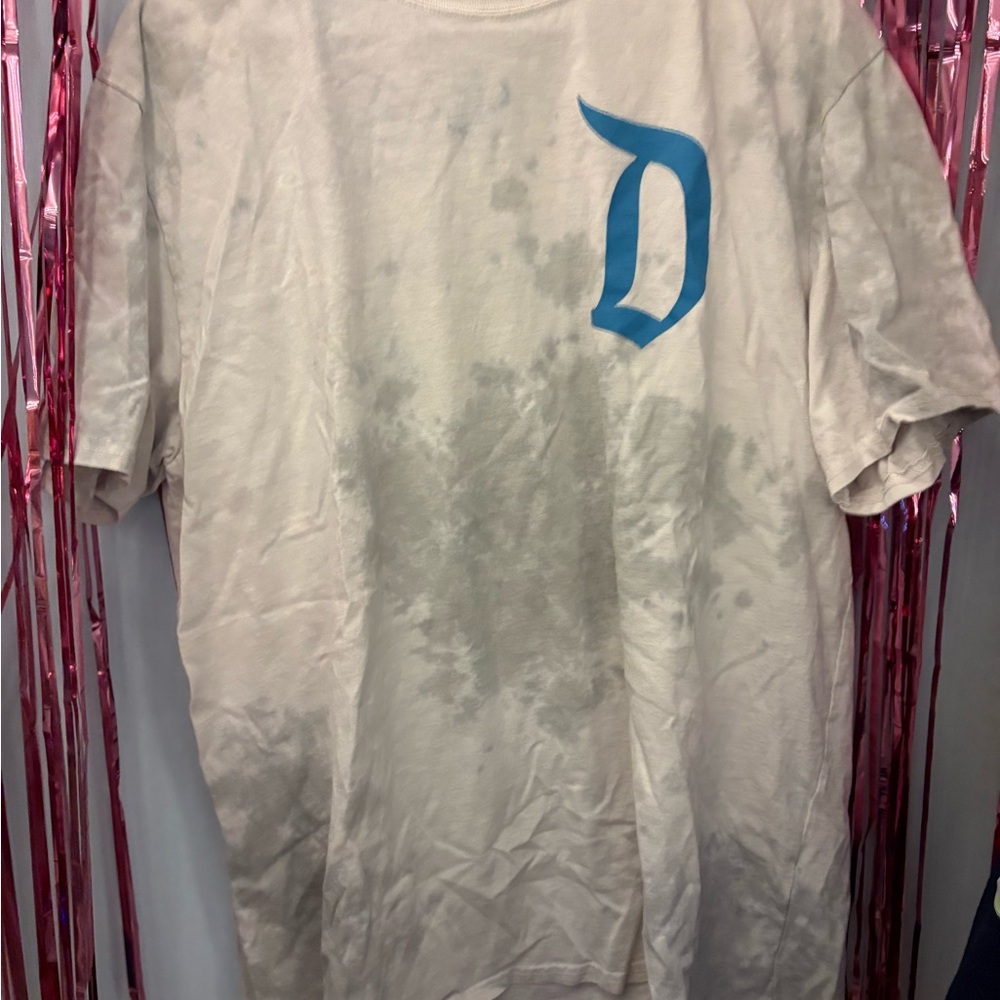 Disney Cream T-Shirt with Blue Letter